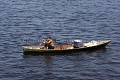 Pcheur sur le Rio Negro / Fisherman on thr Rio Negro