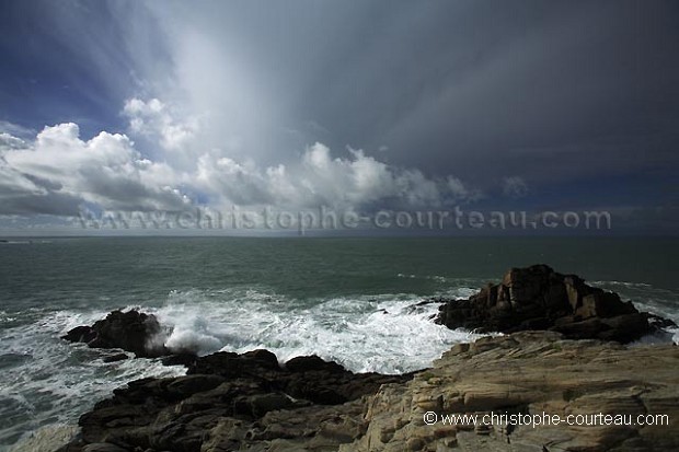 Storm at the Quiberon Peninsula, Brittany.