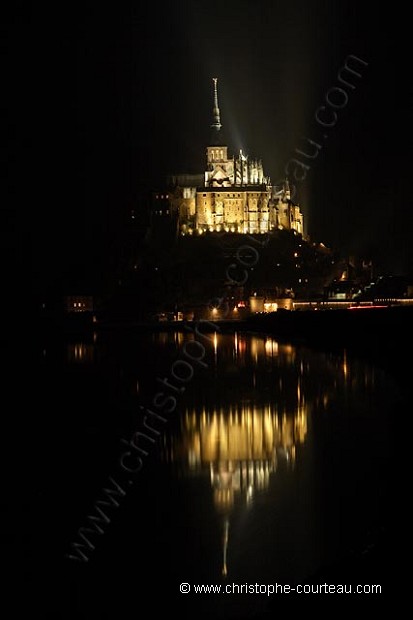 The Mont Saint Michel at Night