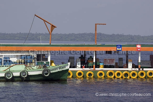 Floating Petrol Station in Amazonia