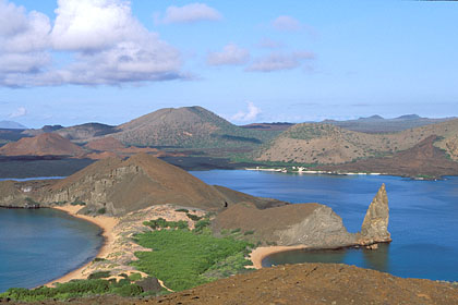 Bartolom Island. Viewpoint from the top of the volcano