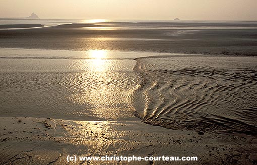 Tide Rising in the Bay of Le Mont-Saint-Michel