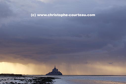 Thunder Storm in the Bay of the Mont Saint Michel