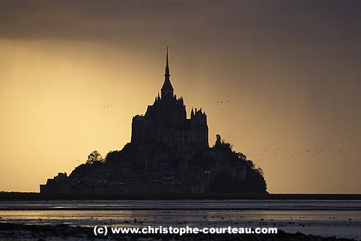 Thunder Storm on the Bay of the Mount Saint Michel
