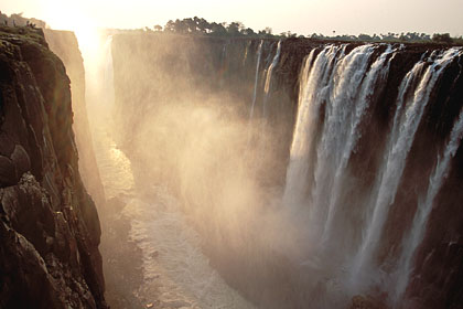 Chutes Victoria. Fleuve Zambèze. Zimbabwe/Zambie