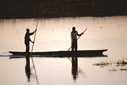Pêcheurs sur la rivière Chobe