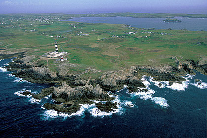 Porz Men Point & the Crac'h Lighthouse. Ouessant Island